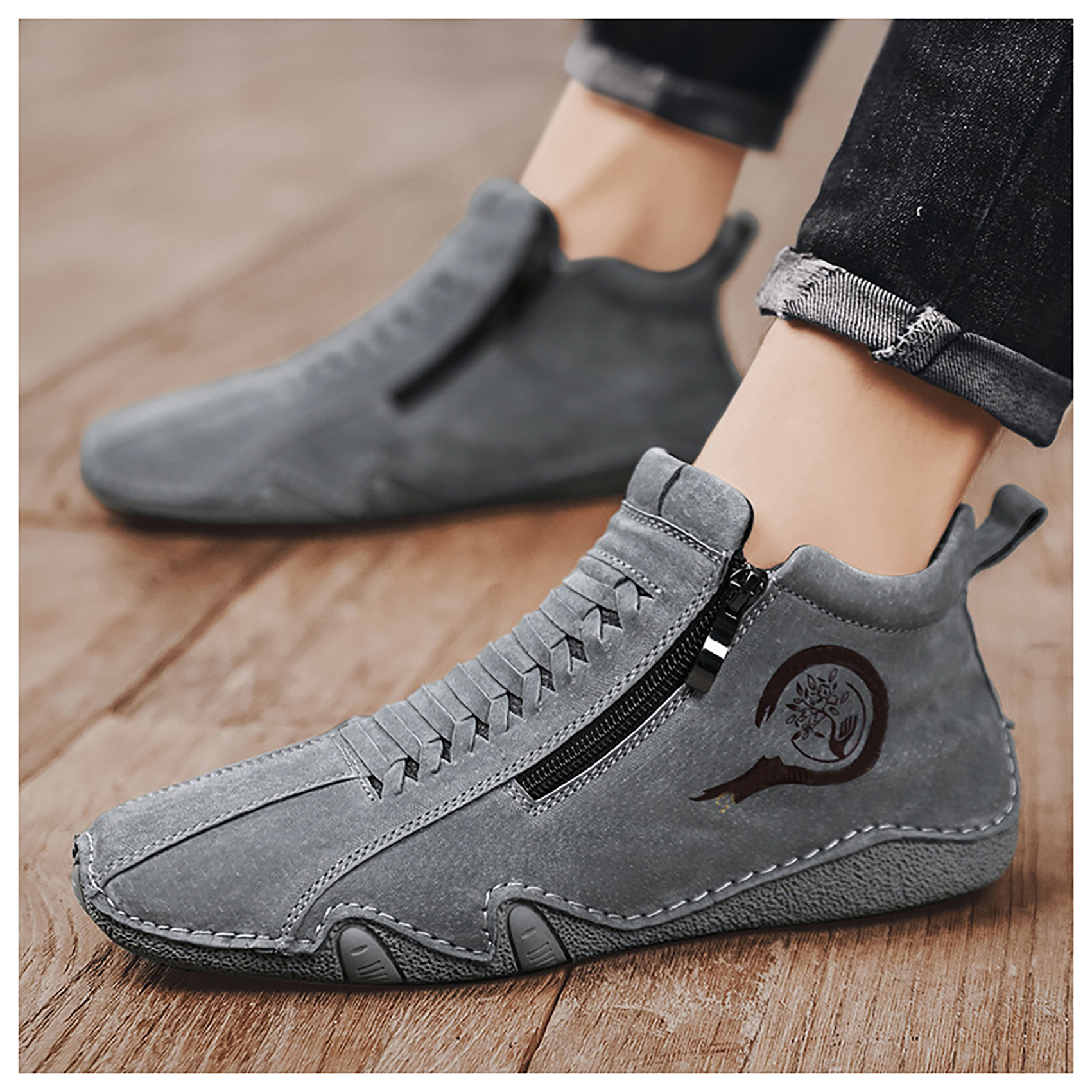 ZAPATOS CASUAL HOMBRE RINODERINA NSMDX154 BOTAS MARTIN -CORTAS - 3