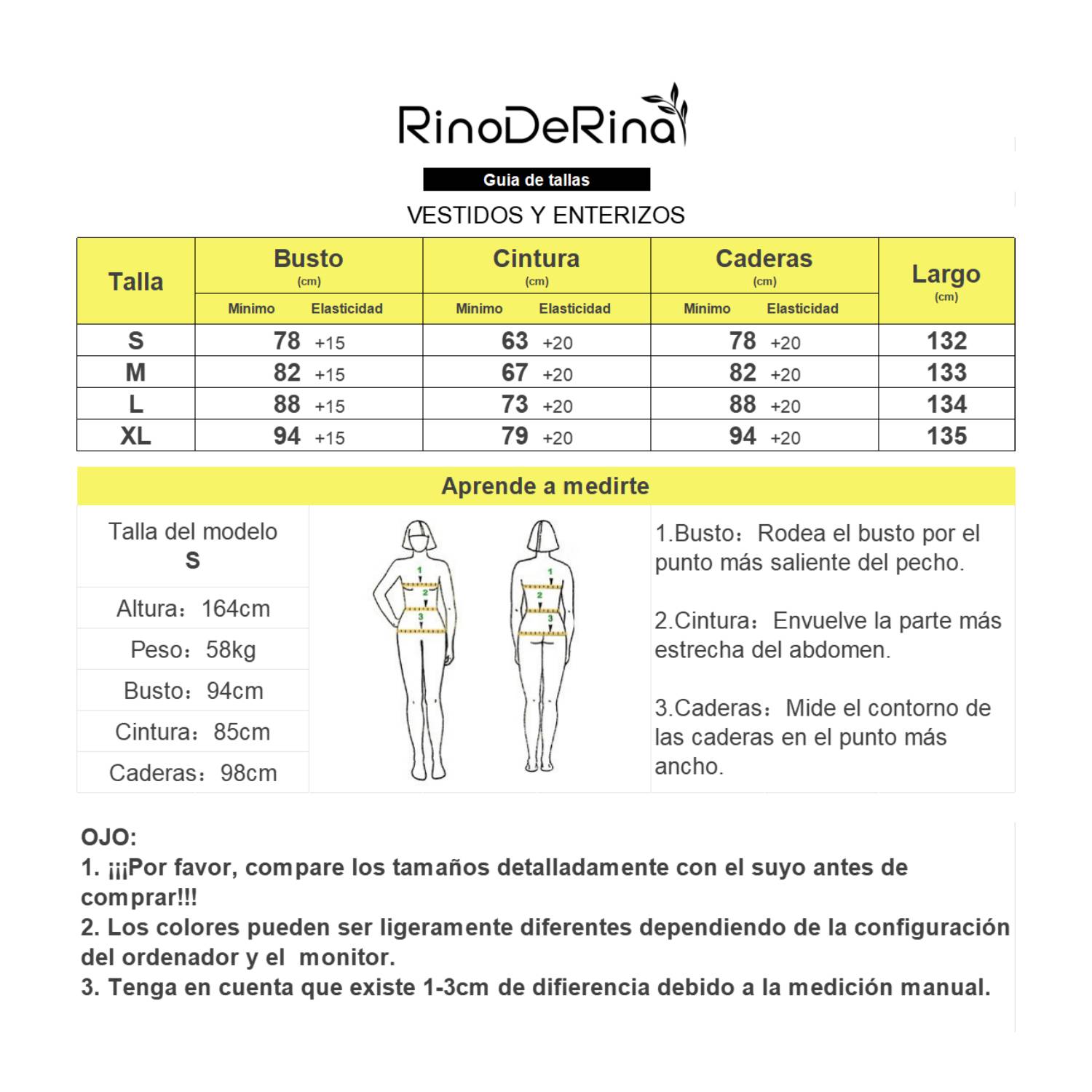 VESTIDO MUJER RINODERINA NEGRO VT066 MODA TELA ELÁSTICA SUAVE REGALO - 6