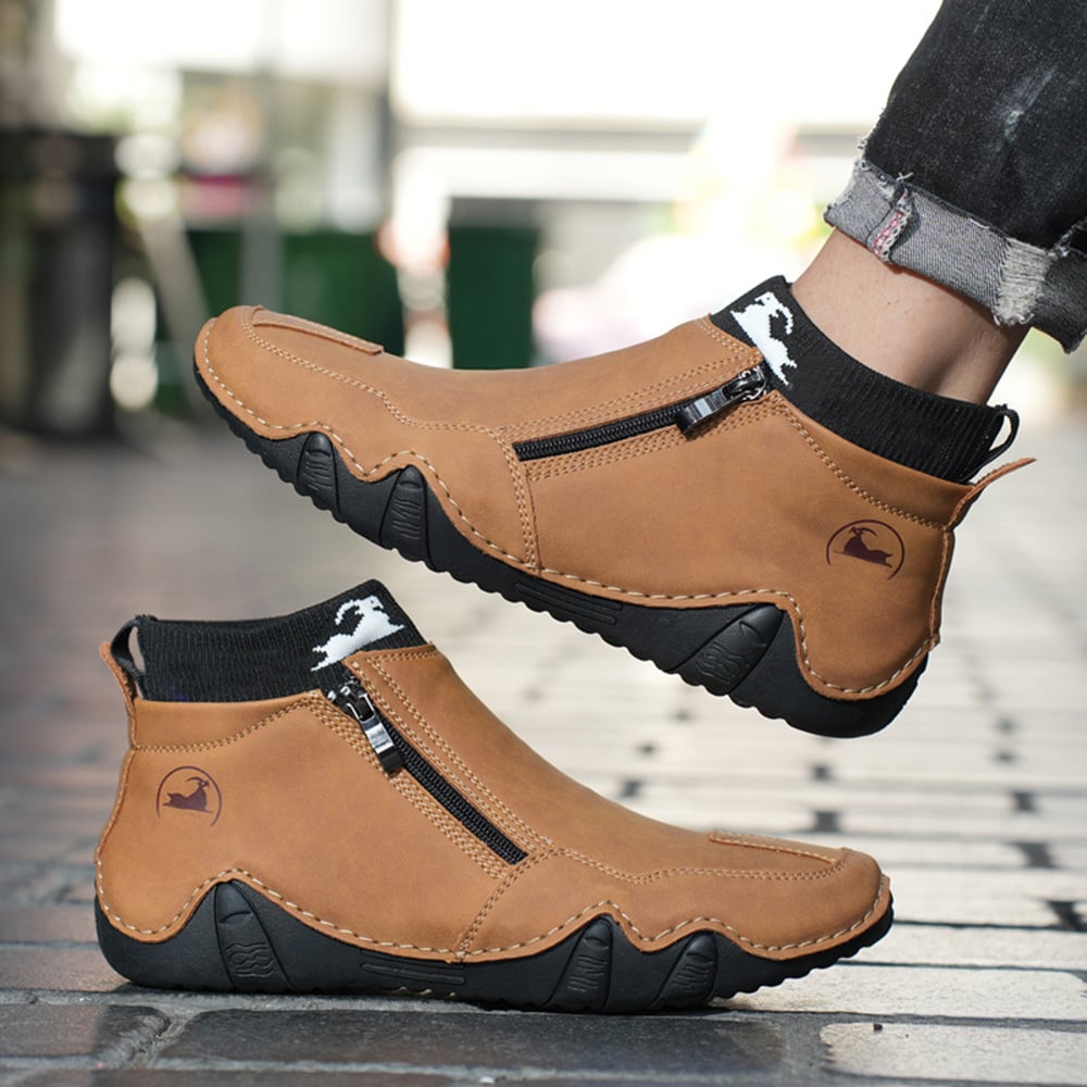 BOTINES CASUALES HOMBRE RINODERINA MICROFIBRA MARRÓN ZC8021 - 7