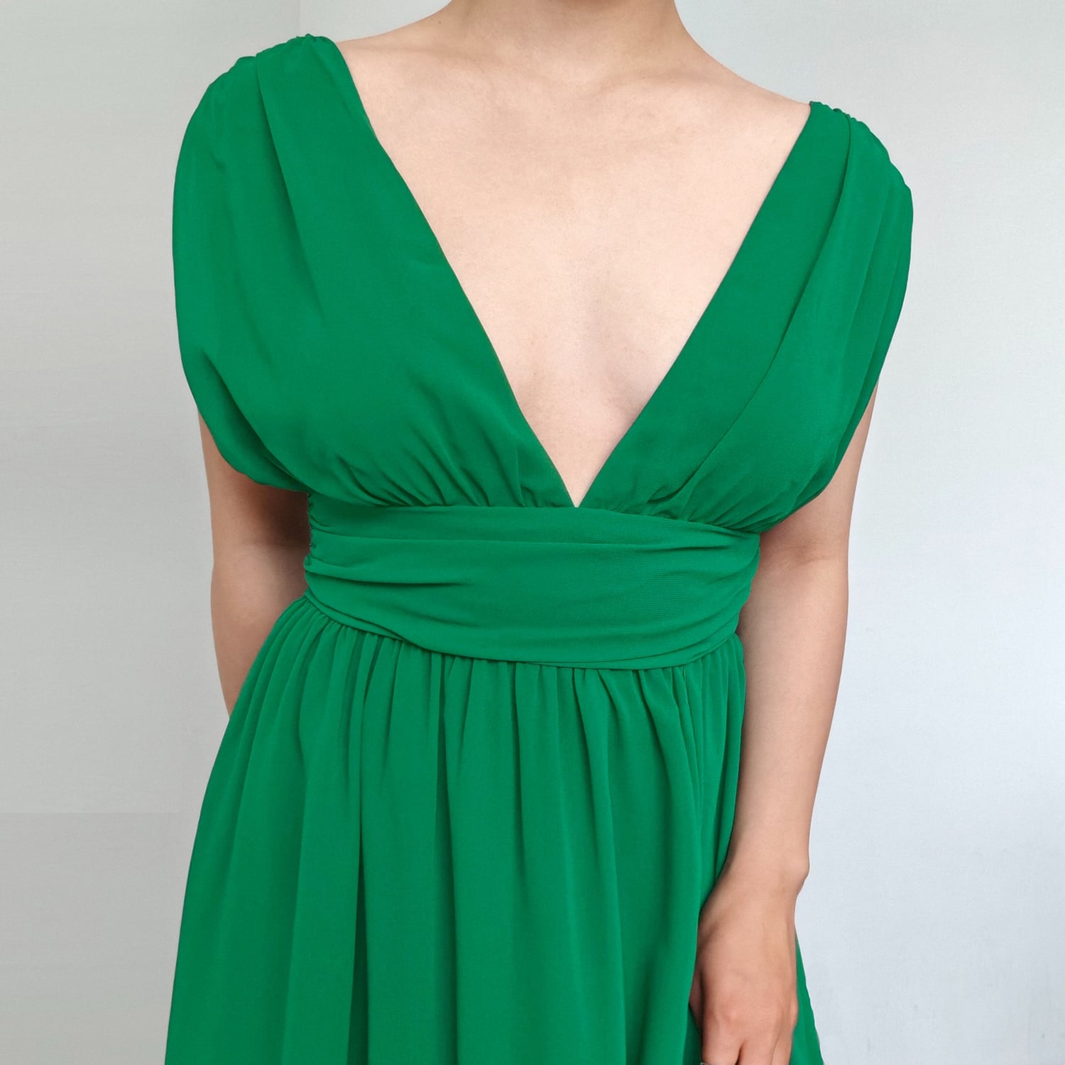 VESTIDO MUJER RINODERINA VT149 ELEGANTE FIESTA CON ABERTURA - 5