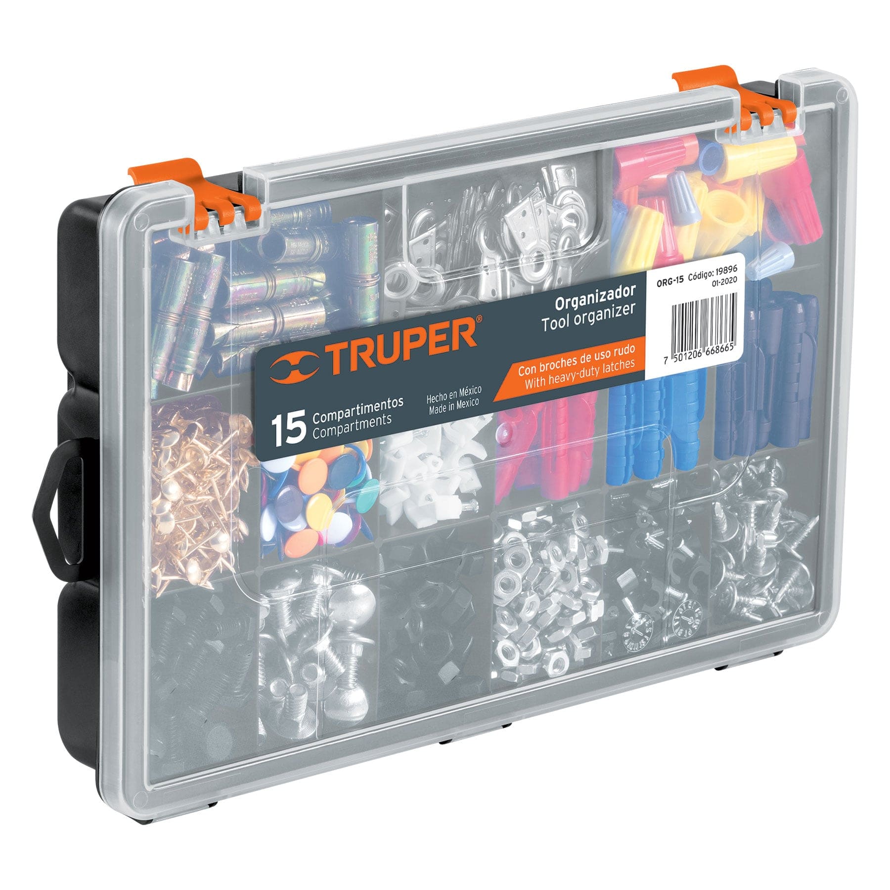 ORGANIZADOR 11 PULGADAS 15 COMPARTIMENTOS TRUPER - 2