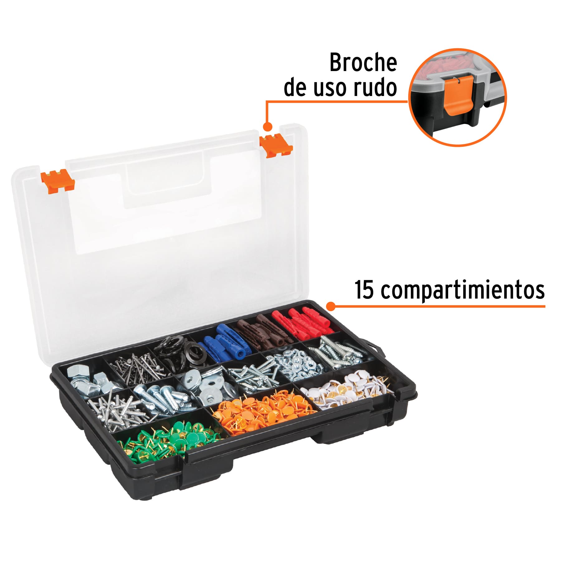 ORGANIZADOR 11 PULGADAS 15 COMPARTIMENTOS TRUPER - 3