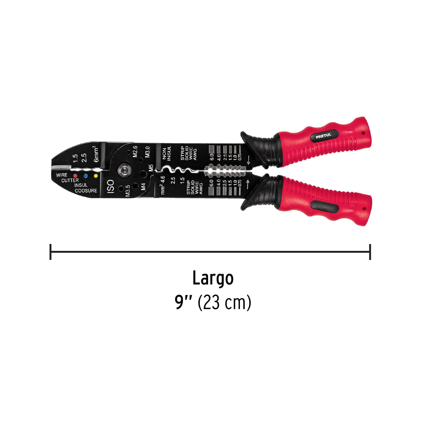 ALICATE PELACABLE UNIVERSAL PRETUL DE 9 PULGADAS - 22710 - 3