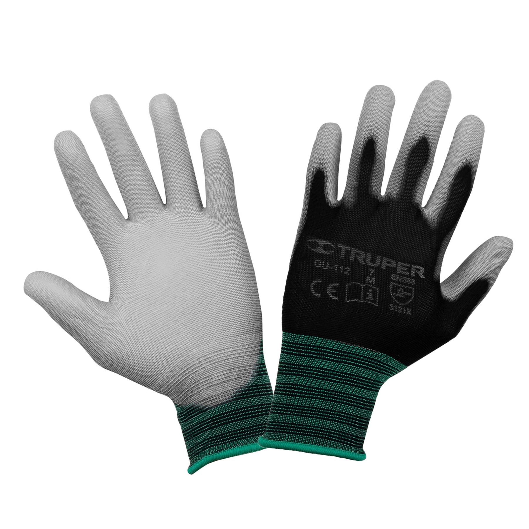GUANTES DE NYLON RECUBIERTOS DE POLIURETANO, TALLA CH, TRUPER - 13290 - 1
