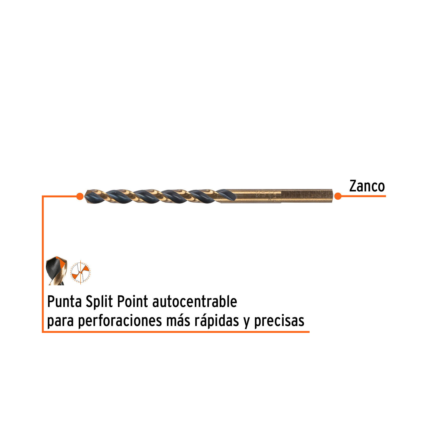 BROCA HSS 10.0 MM TRUGOLD PARA METAL, TRUPER EXPERT - 14321 - 2