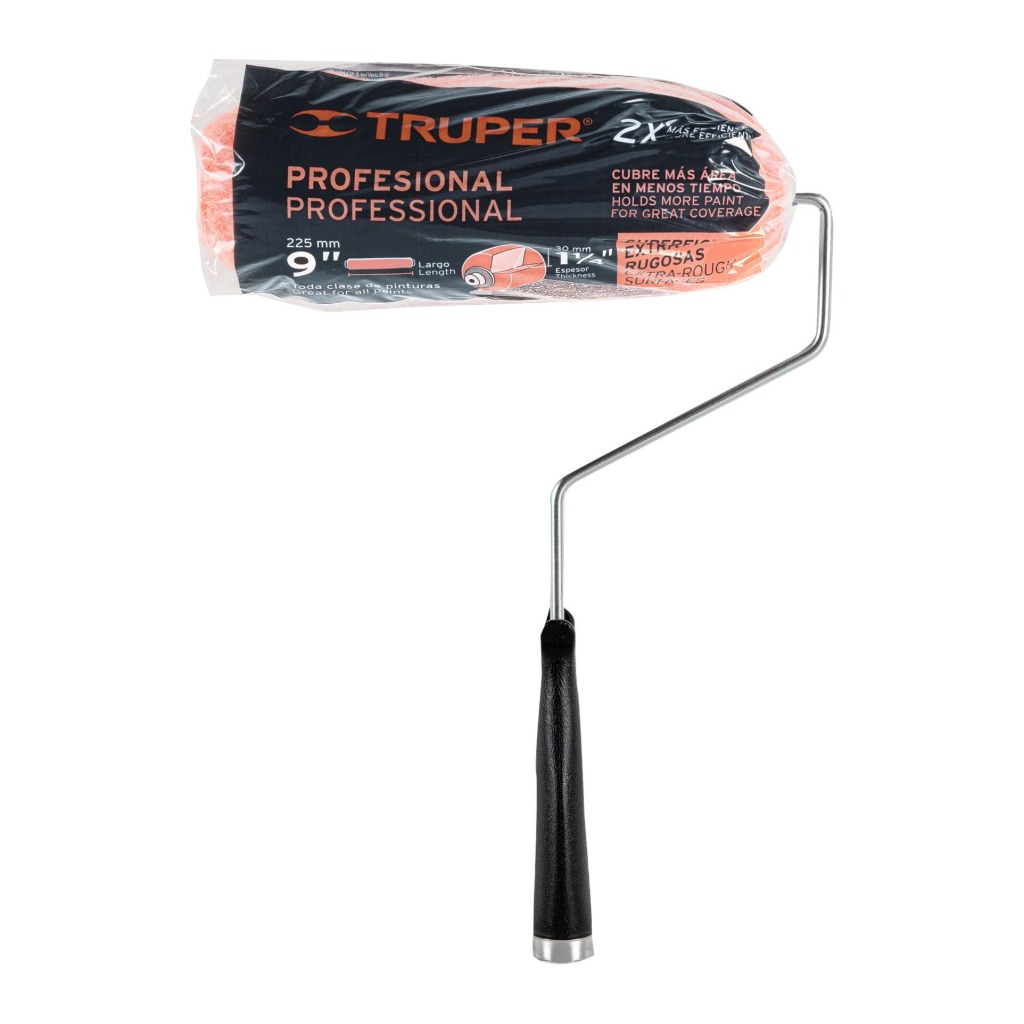 RODILLO PARA PINTAR 9' X 1-1/4' PARA SUPERFICIES EXTRA RUGOSAS TRUPER 13879 - 5