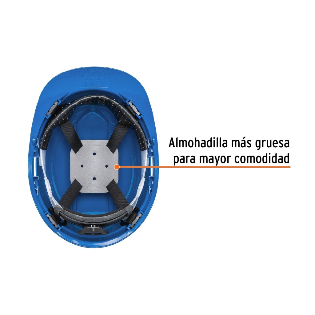 CASCO DE SEGURIDAD AJUSTE DE MATRACA AZUL TRUPER 10371 - 2