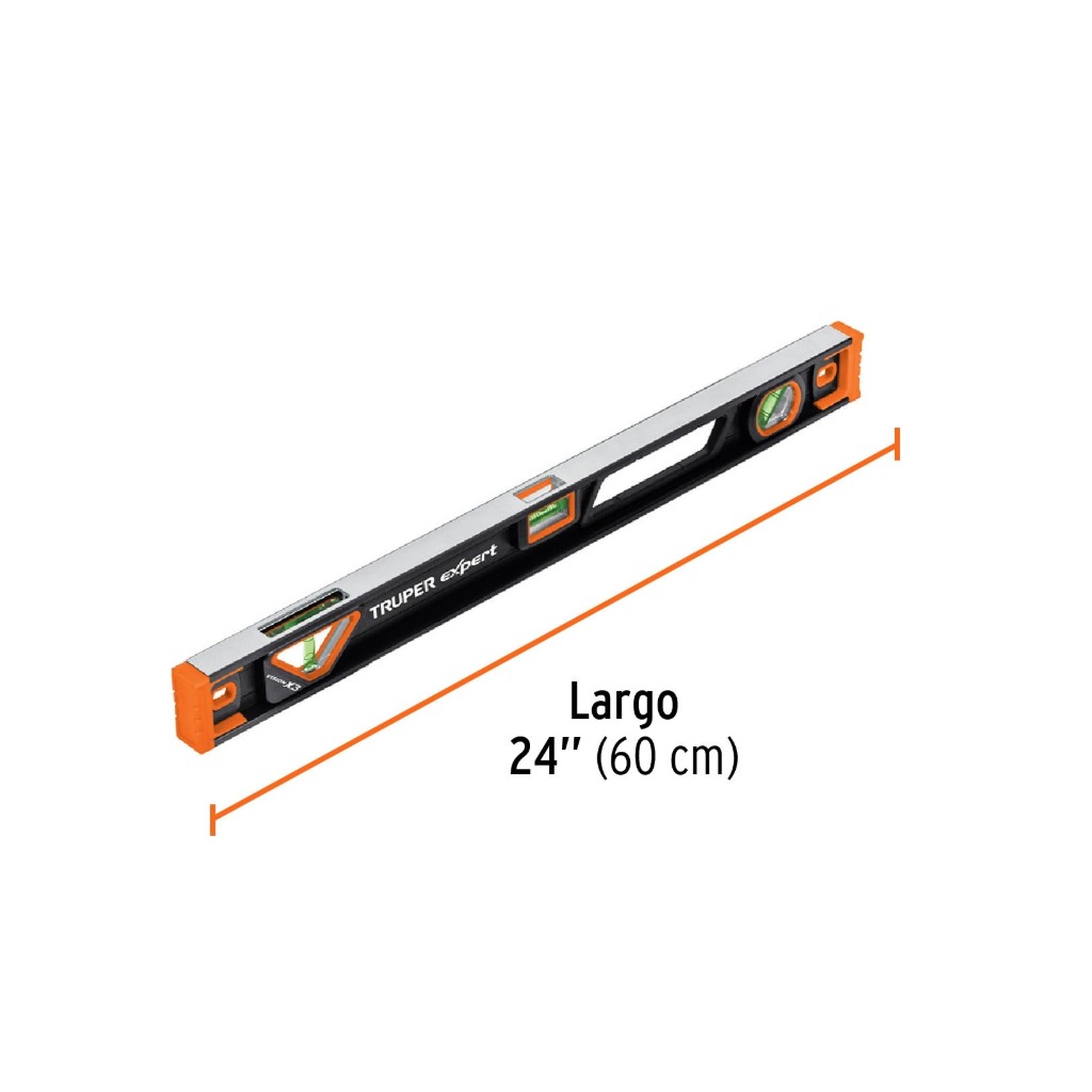 NIVEL PROFESIONAL MAGNÉTICO 24' CON PROTECCIÓN TPR TRUPER 14626 - 3