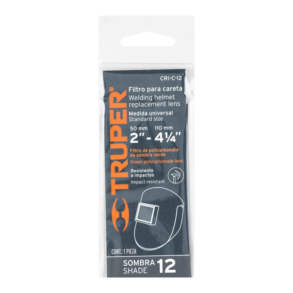 LENTE SOMBRA 12 PARA CARETAS CASO-3 Y CASO-300-P TRUPER 14276 - 4