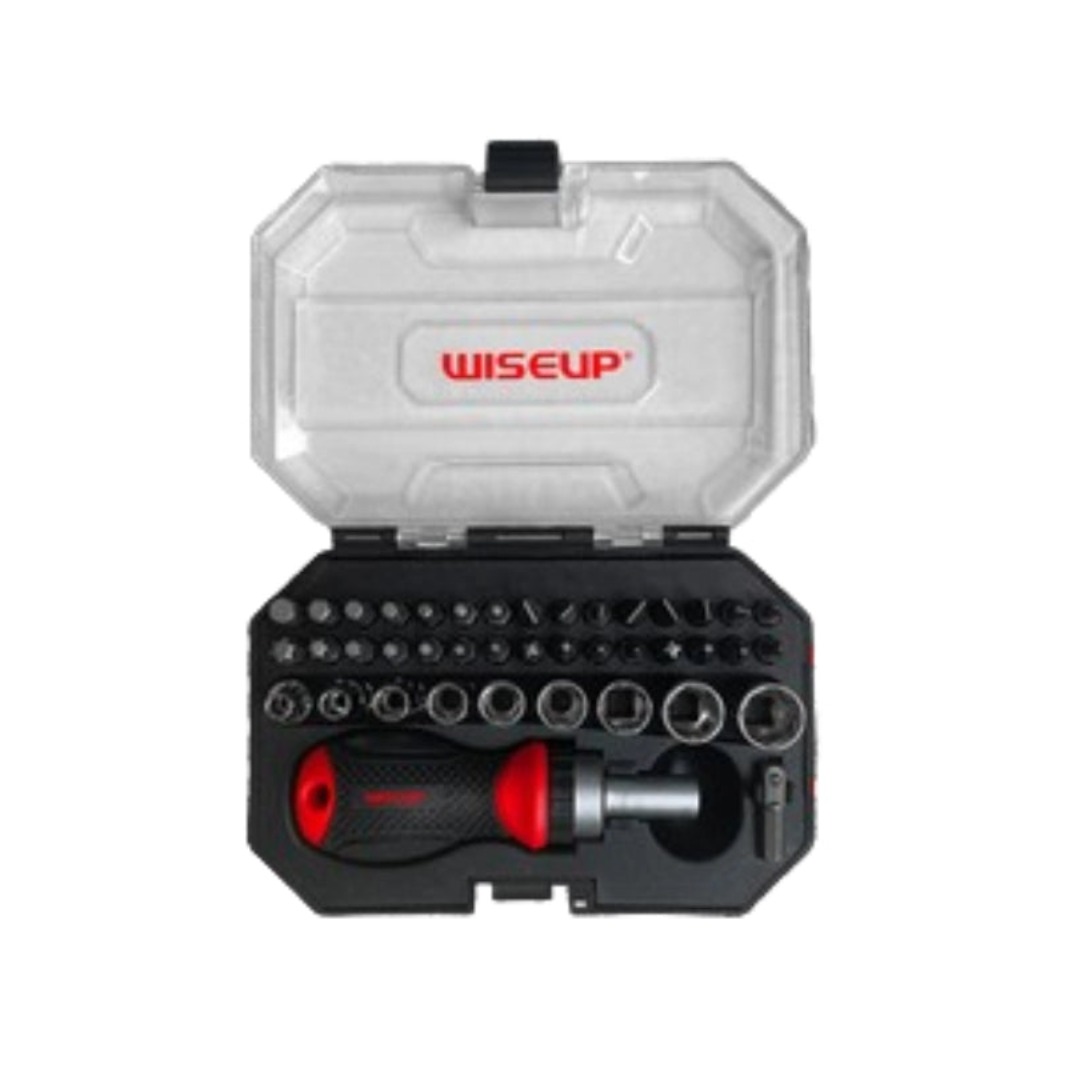 JUEGO DE PUNTAS DE DESTORNILLADOR Y DADOS (41 PIEZAS) - WISEUP 090206 - 1