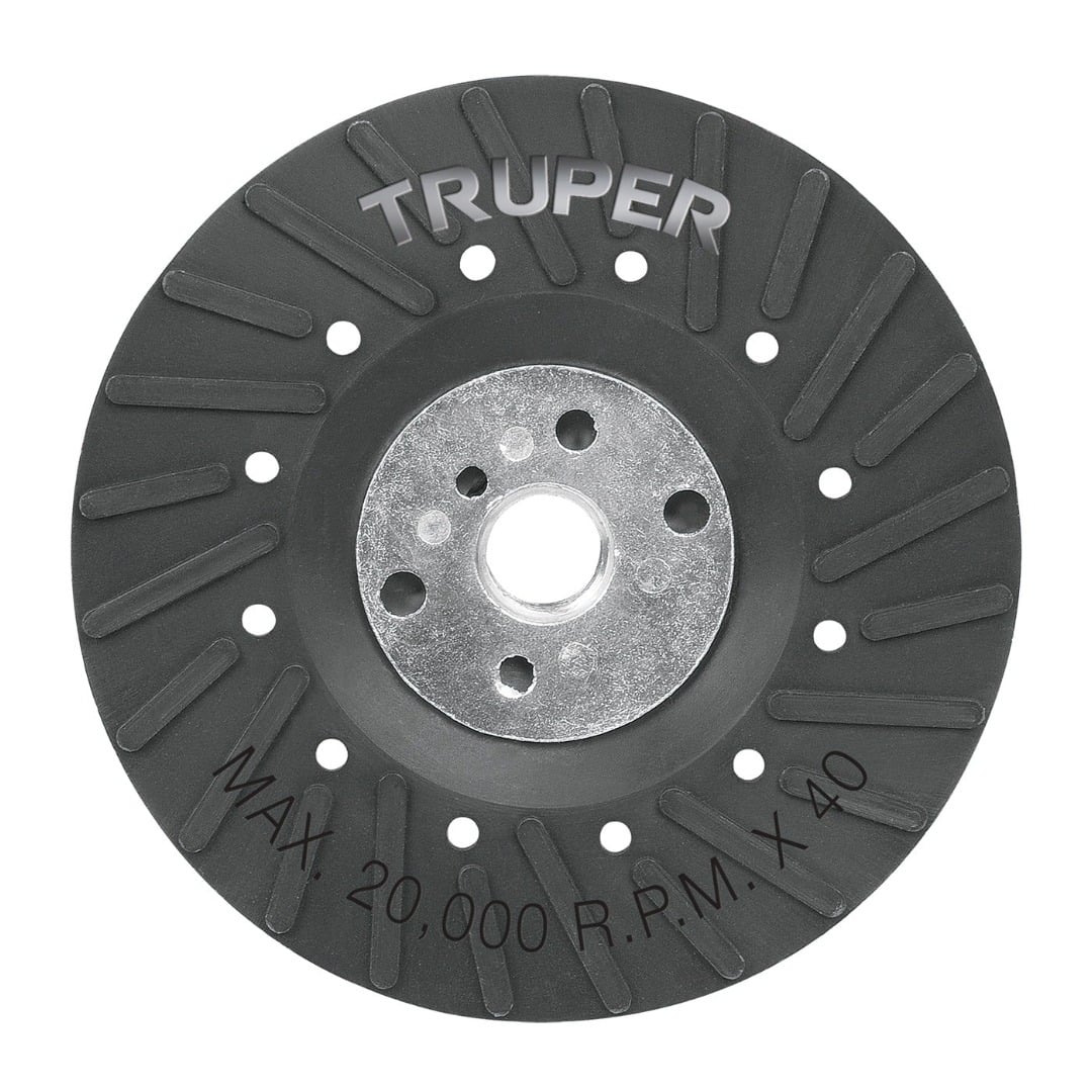 RESPALDO PARA DISCO DE LIJA 4-1/2' EJE 5/8' TRUPER 17273 - 1