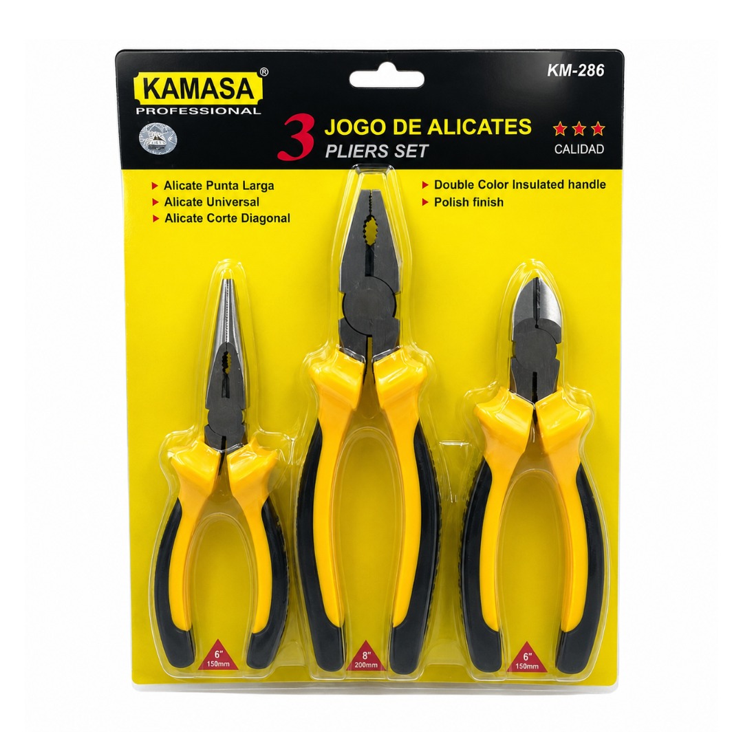 JUEGO DE 3 ALICATES KAMASA KM286 - 5