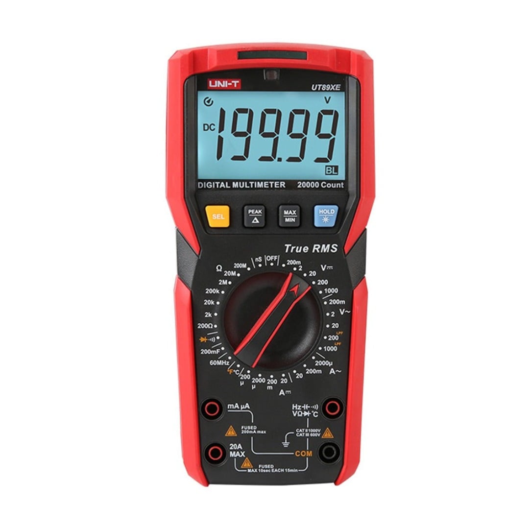 MULTÍMETRO DIGITAL TRUE RMS UNI-T UT89XE 1000V DC/AC 20A CON CAPACÍMETRO, TEMPERATURA Y FRECUENCÍMETRO - 1