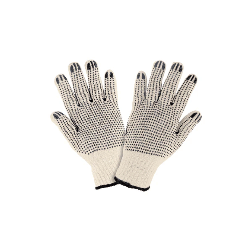 GUANTES DE ALGODÓN CON PUNTOS DE PVC EN PALMA Y DORSO, PRETUL 21830 - 1