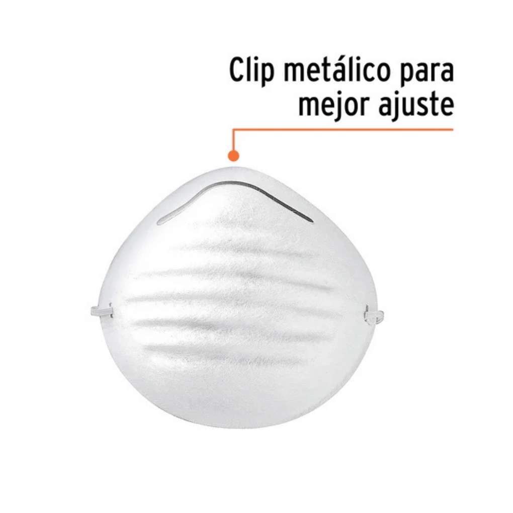 BLÍSTER CON 10 CUBREBOCAS PARA POLVOS TIPO CONCHA, TRUPER 19752 - 2