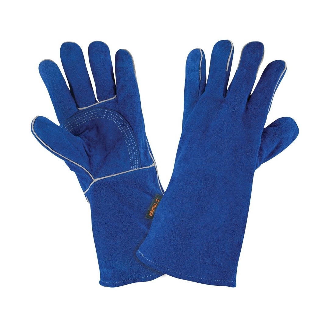 GUANTES PARA SOLDADOR REFORZADOS, AZULES, TRUPER 15246 - 1