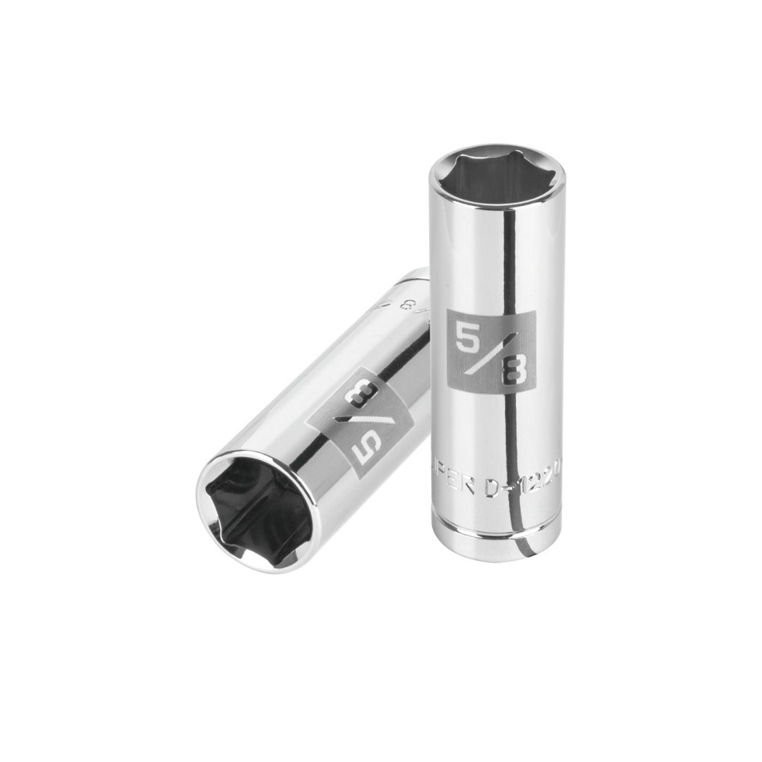 DADO LARGO PARA BUJÍA 5/8', 6 PUNTAS, CUADRO DE 1/2', TRUPER 13365 - 1