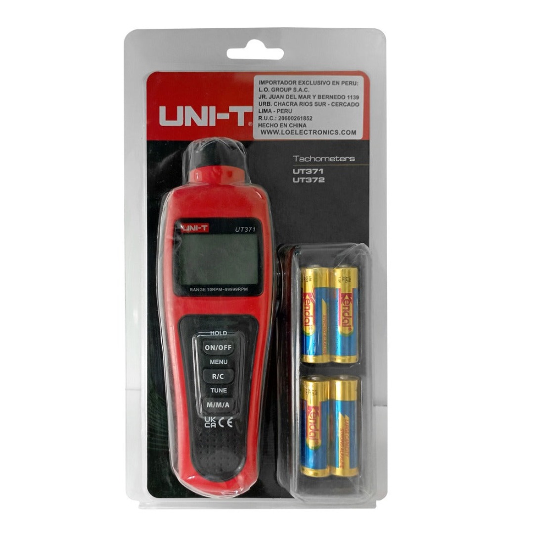 TACÓMETRO DIGITAL SIN CONTACTO UT-371, UNI-T - 5