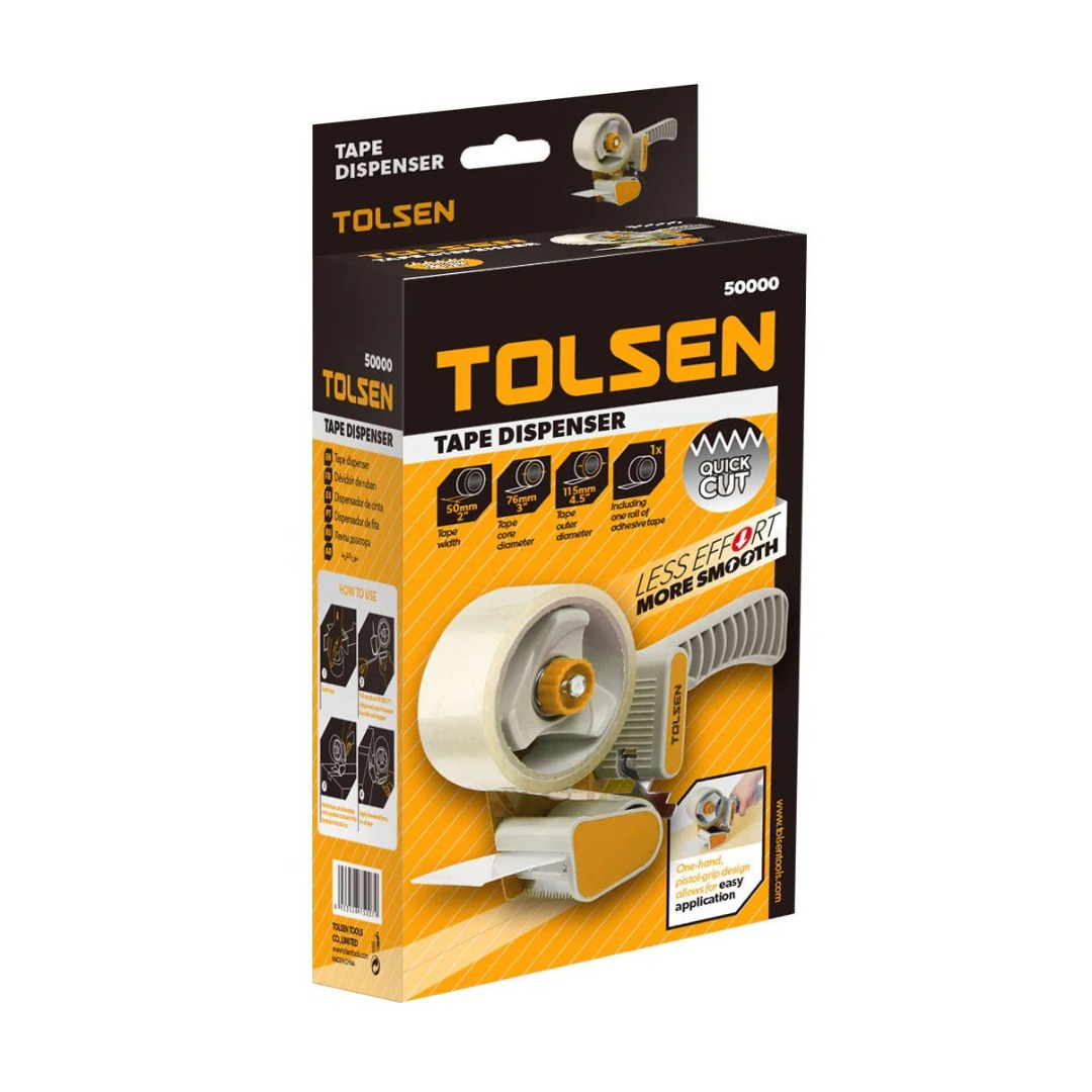 DISPENSADOR DE CINTA DE EMBALAJE TOLSEN 5000 - 4
