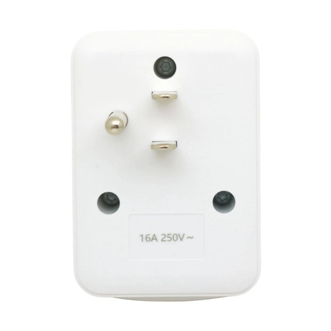ADAPTADOR MÚLTIPLE PLANO + TIERRA + USB + TIPO C OP-325A, OPALUX - 4