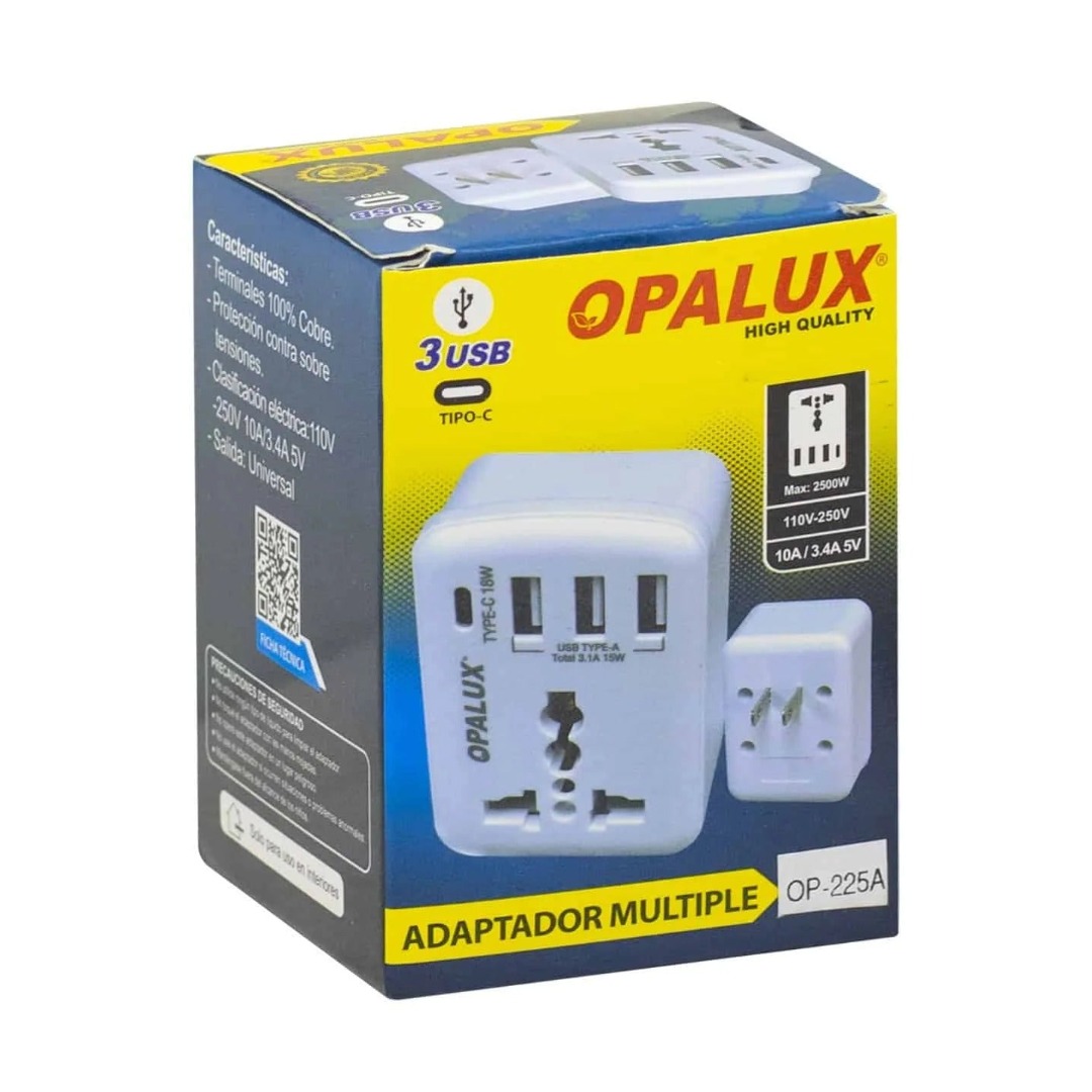 ADAPTADOR ENCHUFE MÚLTIPLE OP-225A, OPALUX - 4