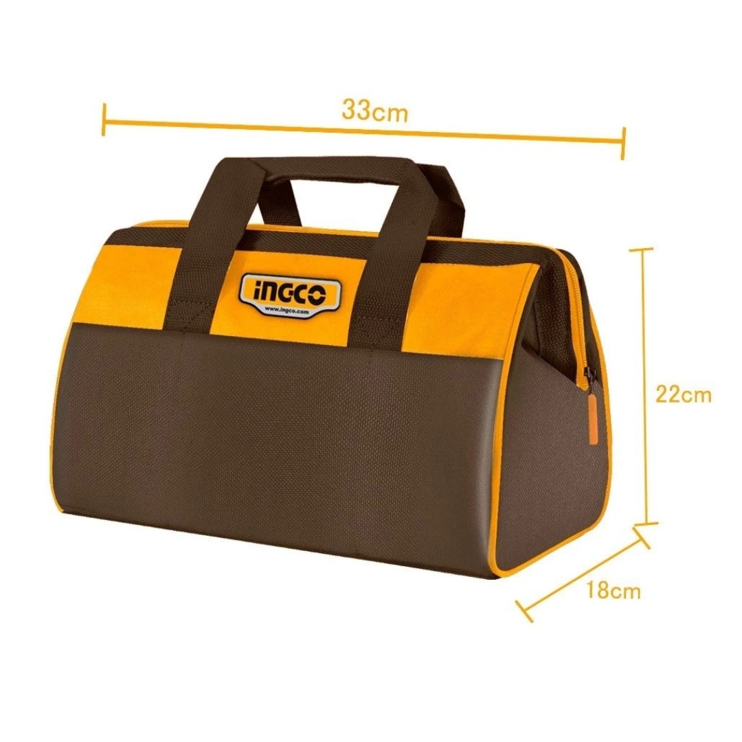 BOLSO PORTA HERRAMIENTAS DE 13' CON 6 BOLSILLOS, INGCO HTBG281328 - 2