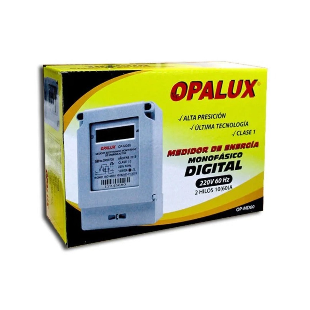 MEDIDOR DE ENERGÍA MONOFÁSICO DIGITAL 2 HILOS 220V, OP-MD60 - 2