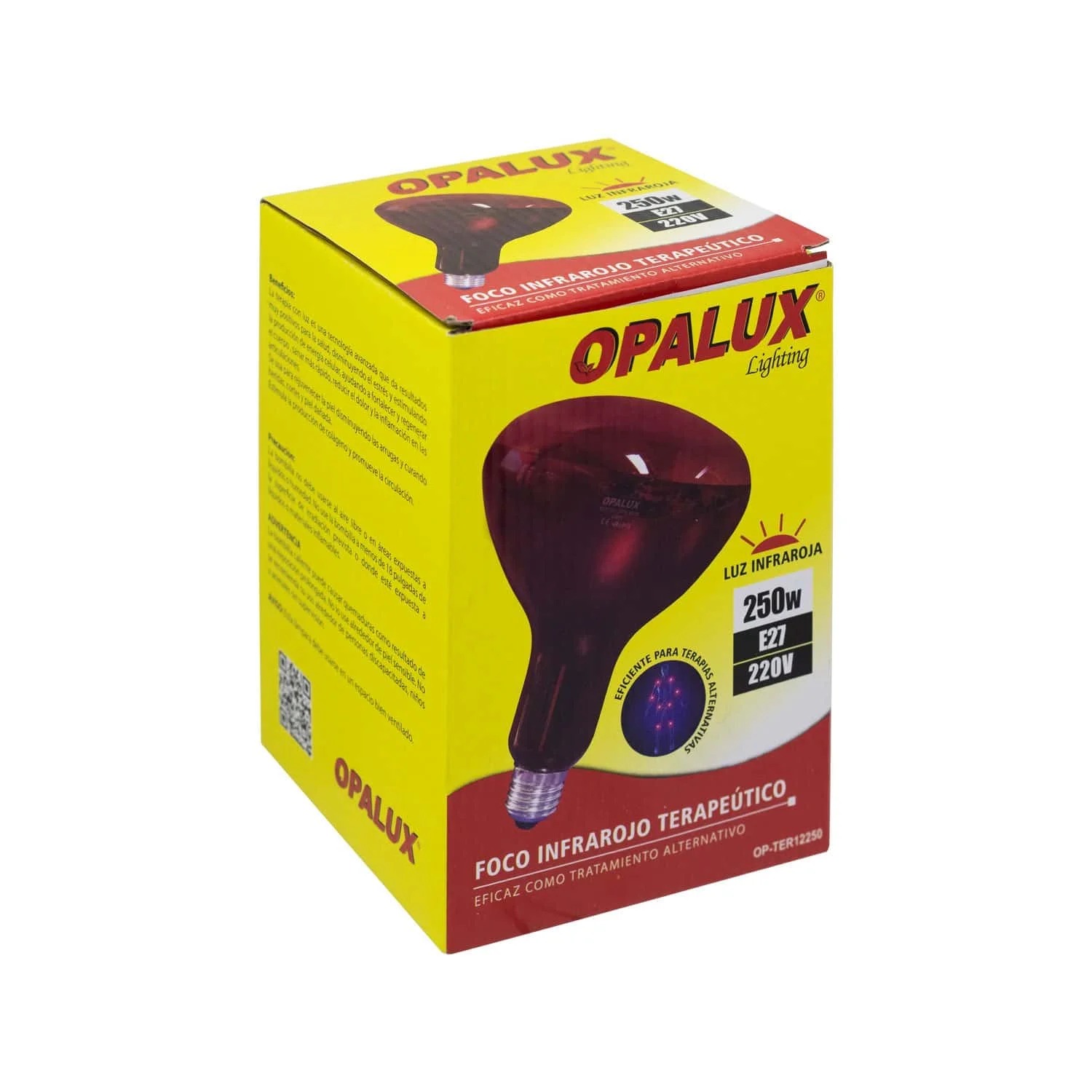 FOCO INFRARROJO PARA TERAPIA 250W E27, OPALUX OP-TER12250 - 4