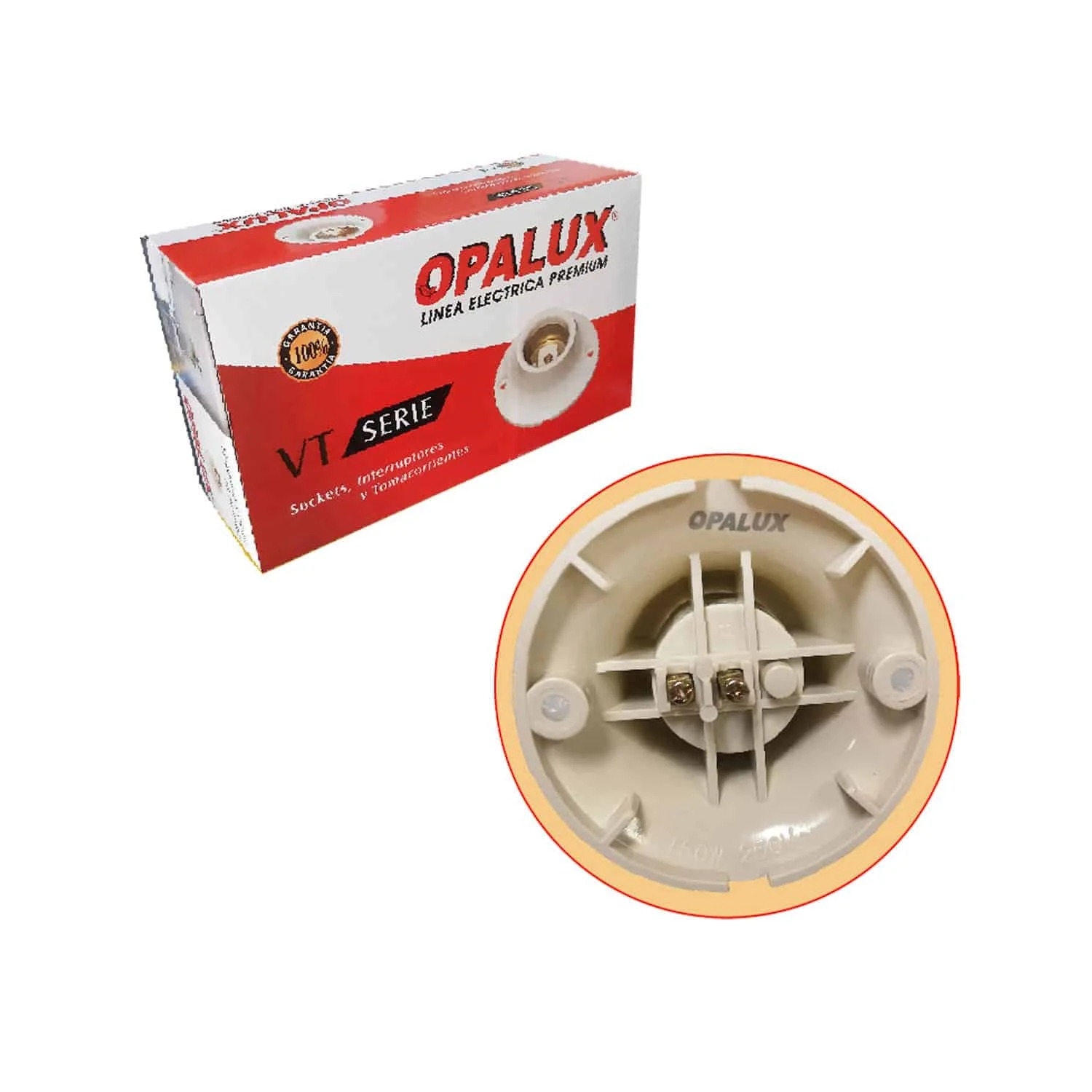 SOCKET DE BAQUELITA E27 250V, OPALUX OP-11NEW - 2