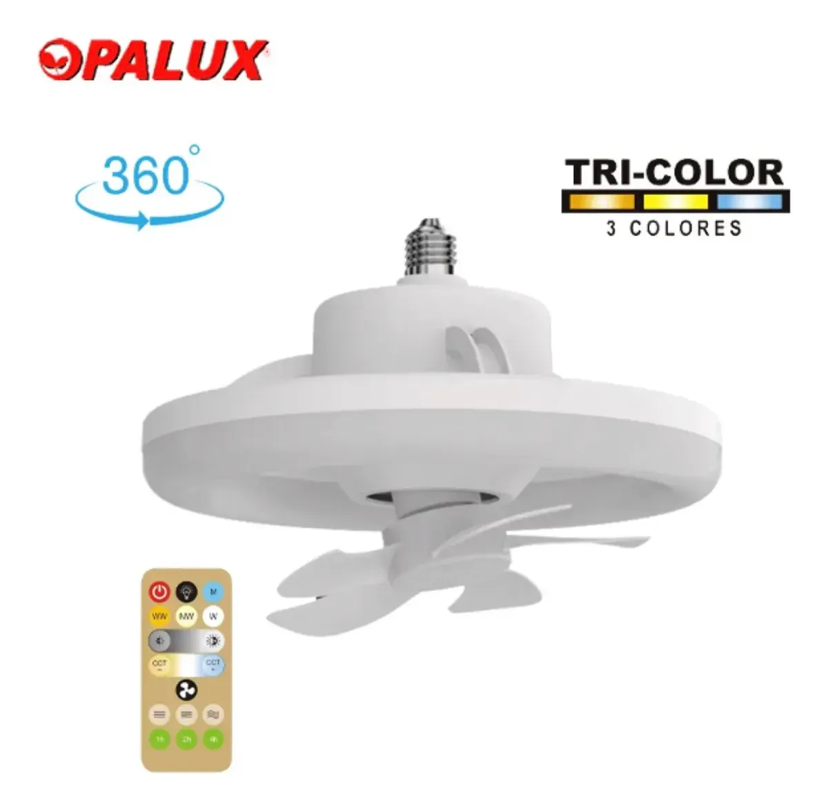 VENTILADOR MULTIFUNCIONAL CON LUZ LED 48W, OPALUX OP-LF48W-CCT - 2