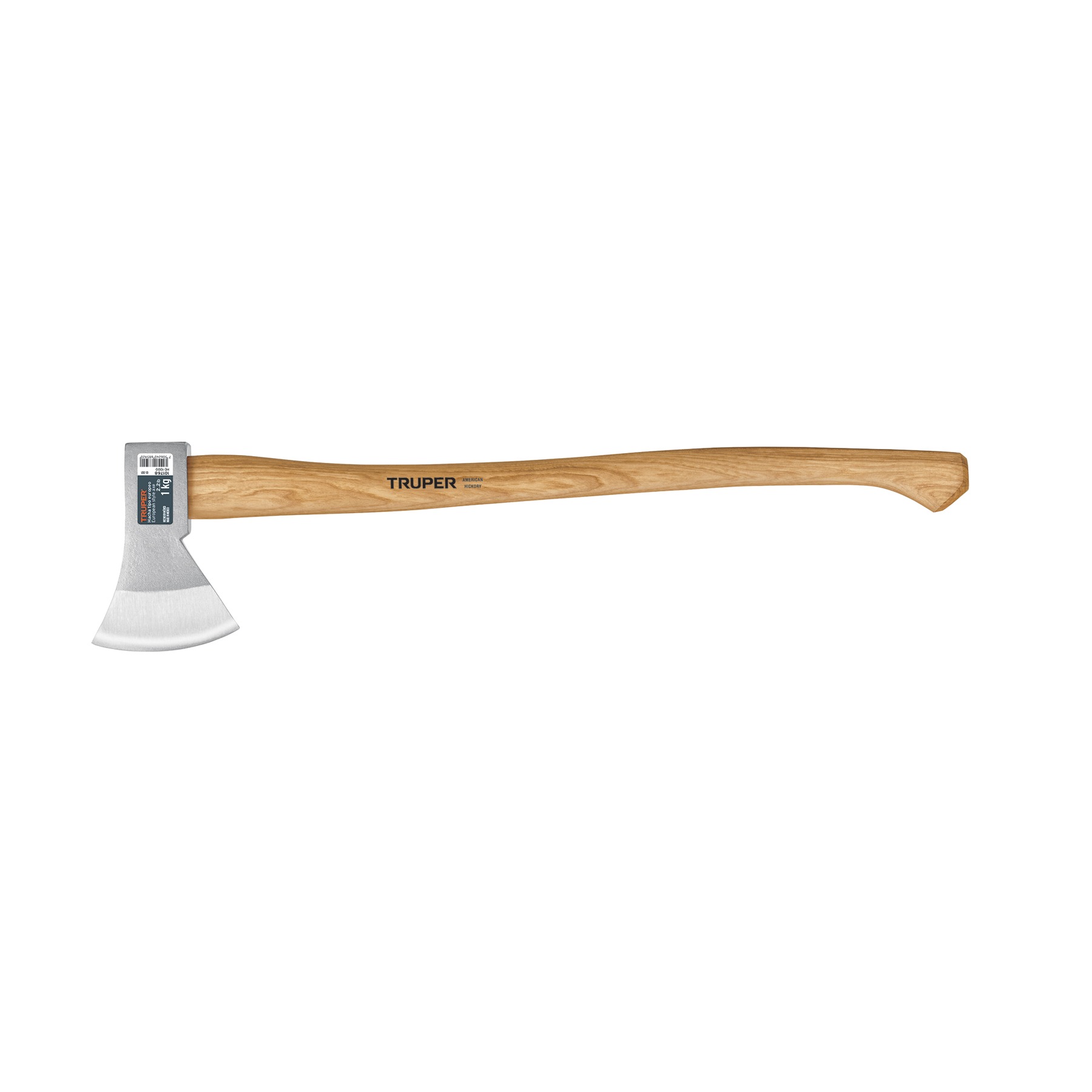 HACHA EUROPEA 1000 G CON MANGO HICKORY 28', TRUPER 101768 - 1