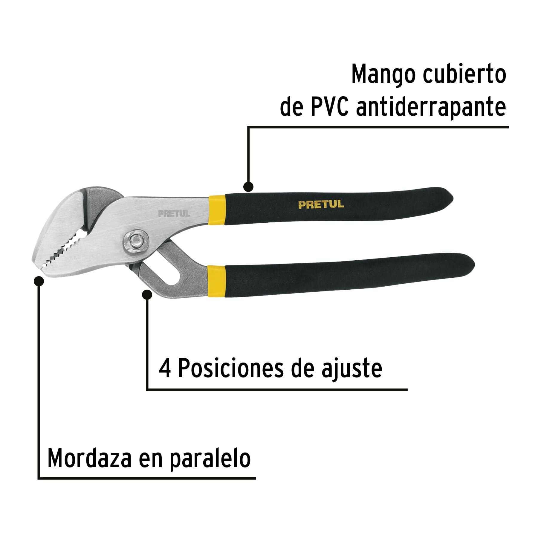 PINZA DE EXTENSIÓN 8' MANGO DE PVC, PRETUL 28161 - 2