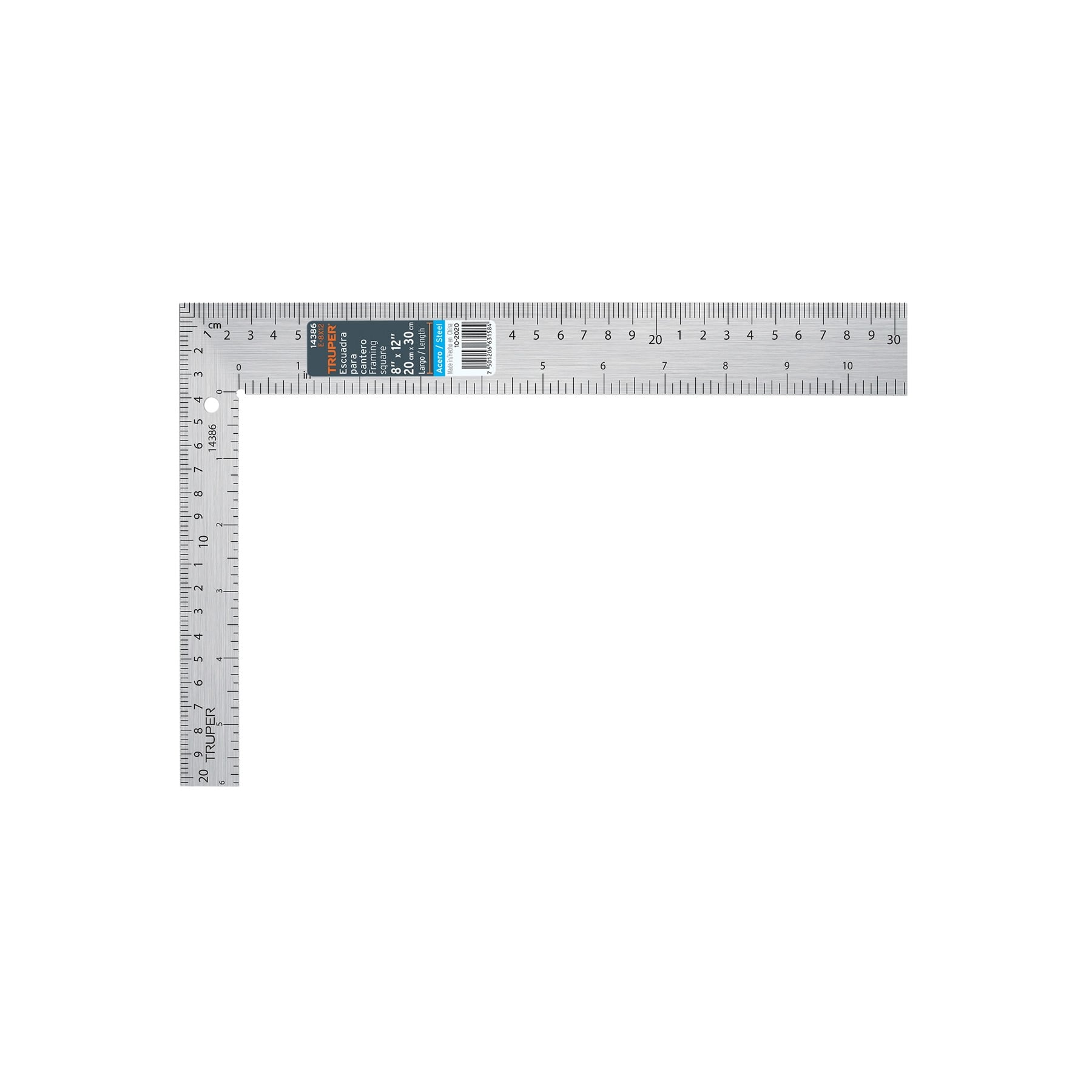 ESCUADRA 8' X 12' DE ACERO PARA CANTERO, TRUPER 14386 - 1