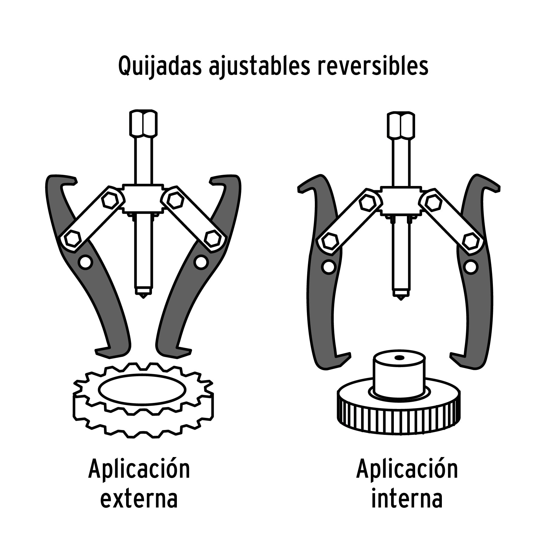 EXTRACTOR DE POLEAS 3 QUIJADAS 6', TRUPER 14506 - 3