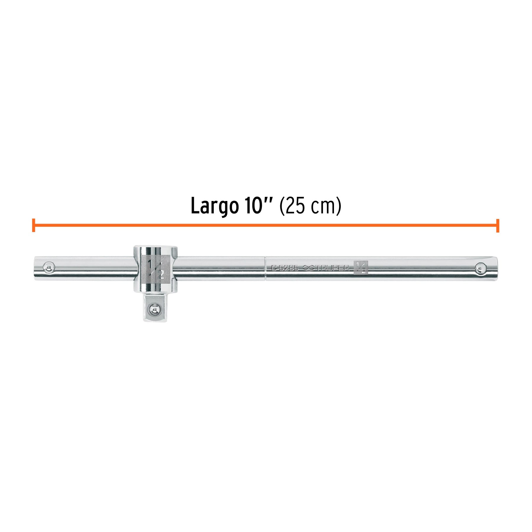 BARRA CORREDIZA PARA DADOS CUADRO 1/2', TRUPER 13432 - 3