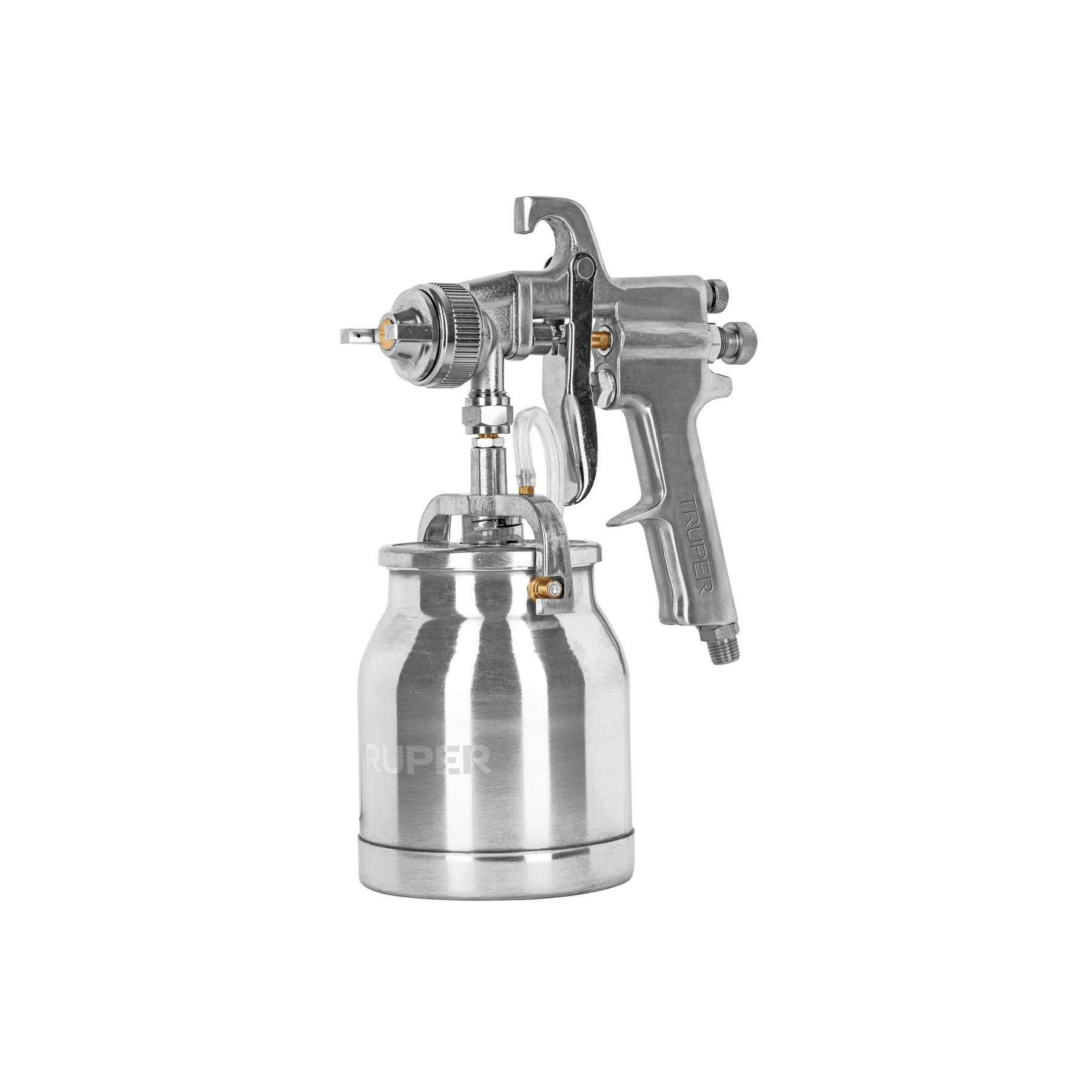 PISTOLA PARA PINTAR DE SUCCIÓN HVHP VASO ALUMINIO 1.8 MM, TRUPER 14087 - 1