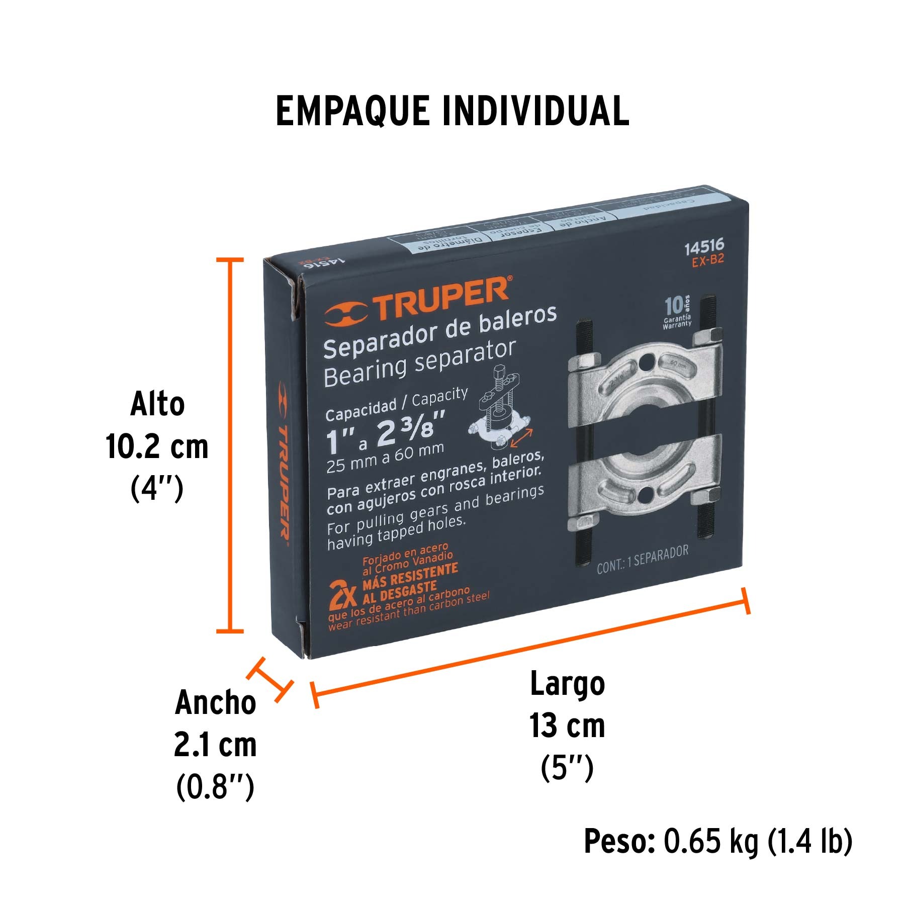SEPARADOR DE BALEROS DE 25 A 62 MM, TRUPER 14516 - 4