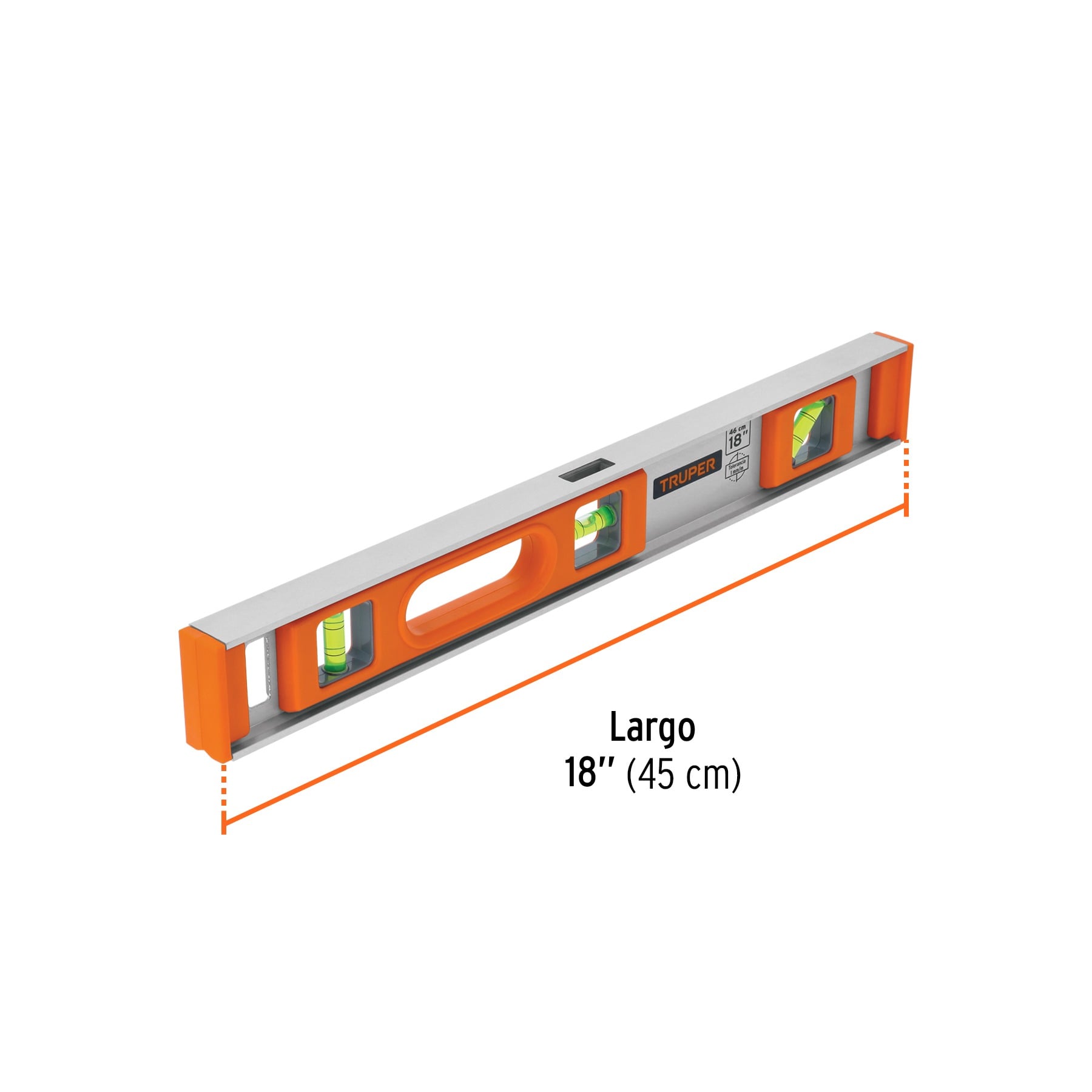NIVEL PROFESIONAL DE 18' CON PROTECCIÓN DE ABS, TRUPER 17034 - 3