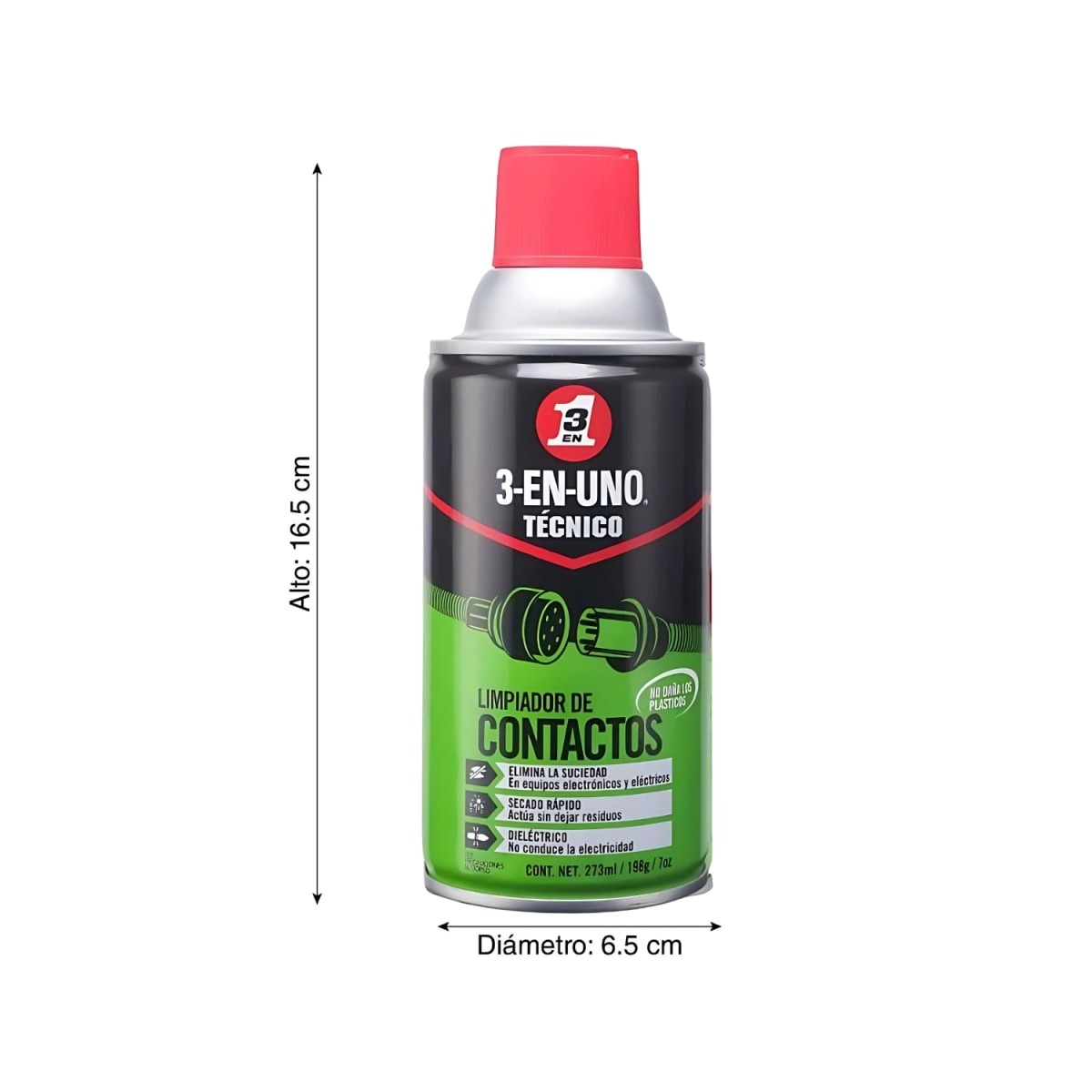LIMPIA CONTACTOS 3 EN 1 SILICÓN TRANSPARENTE 281 ML - 2
