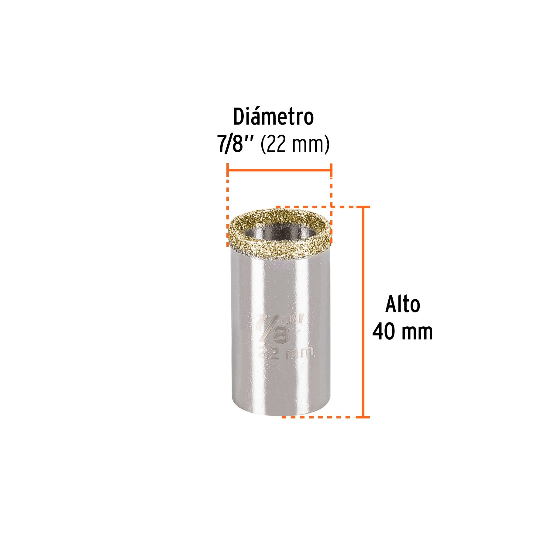 BROCASIERRA DIAMANTE 7/8' BORDE CONTINUO, TRUPER 17125 - 3