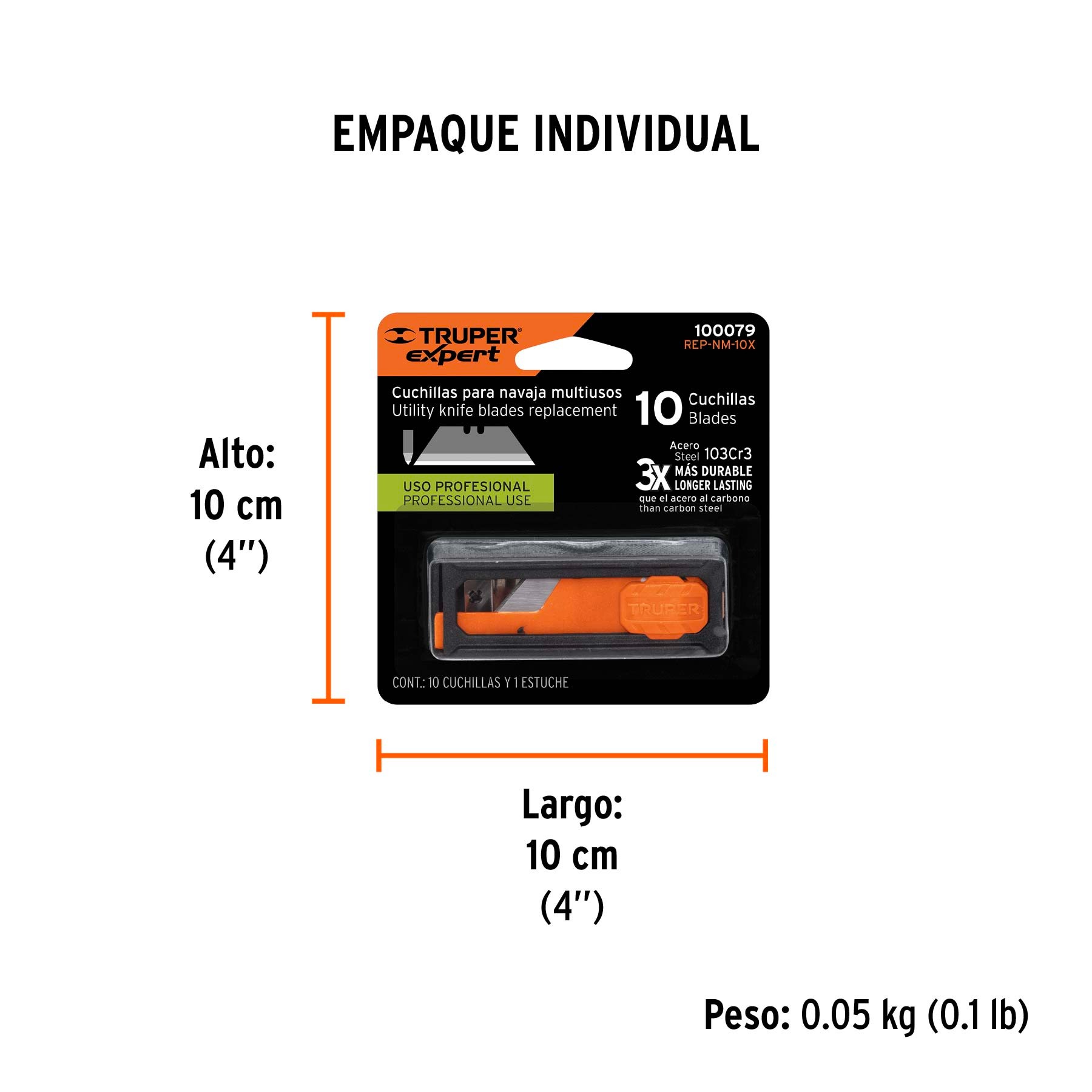 DISPENSADOR CON 10 CUCHILLAS PARA NV-7X Y NM-6, TRUPER 100079 - 4