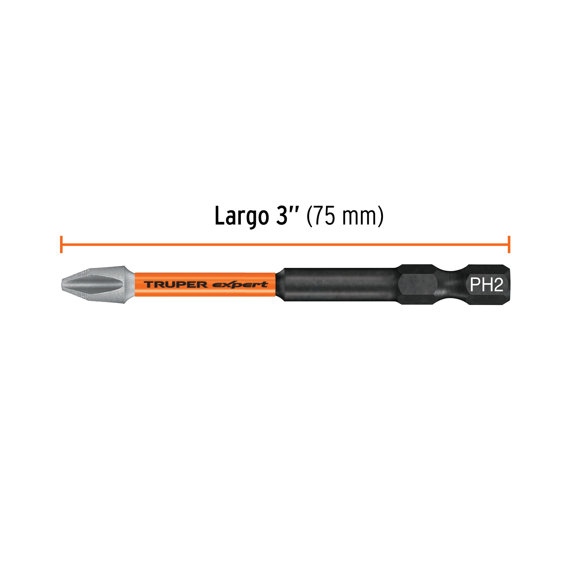 ESTUCHE CON 5 PUNTAS DE CRUZ PH2 DE IMPACTO LARGO 3', TRUPER 100821 - 3