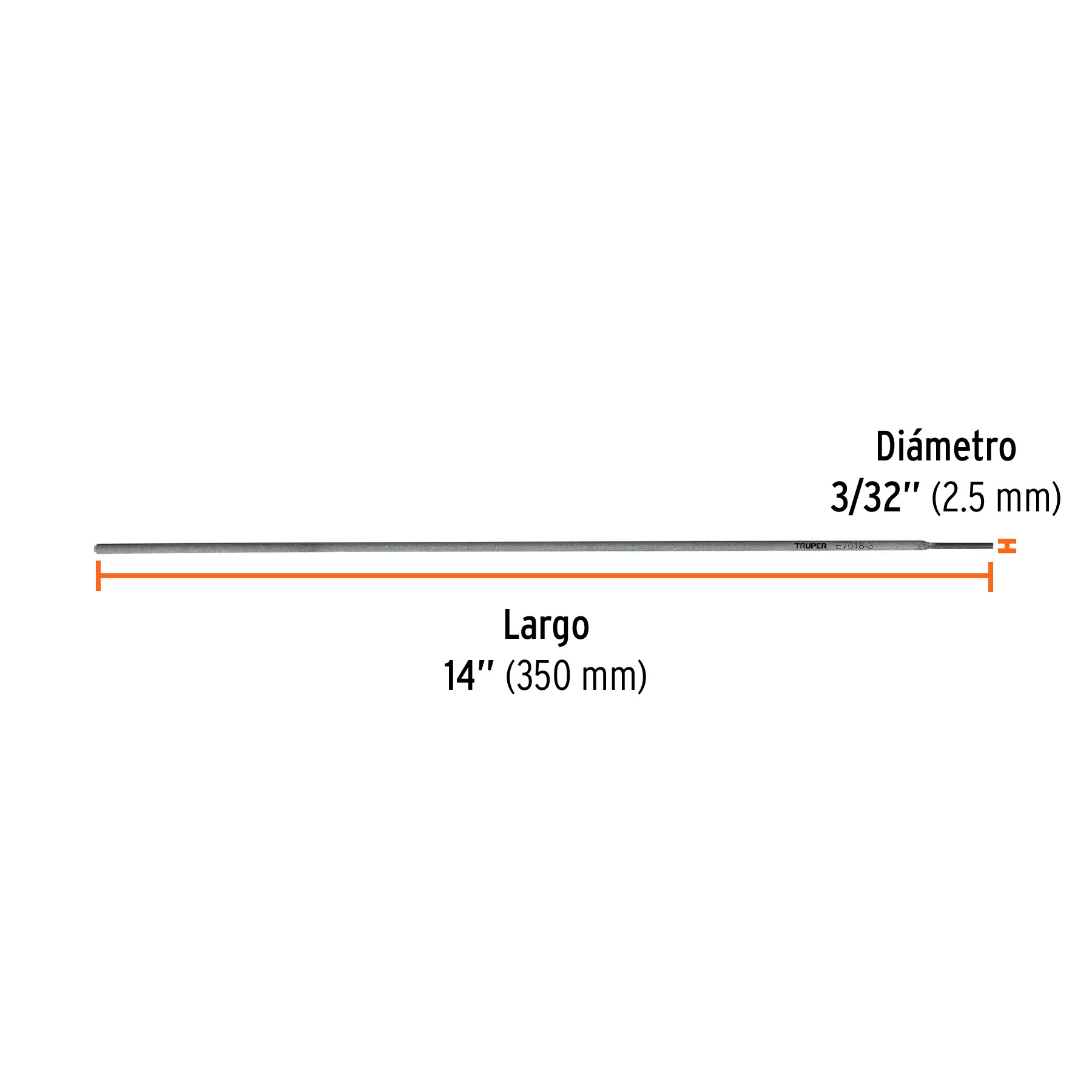 BOLSA CON 1 KG DE ELECTRODOS 7018 DE 3/32', TRUPER 101535 - 2