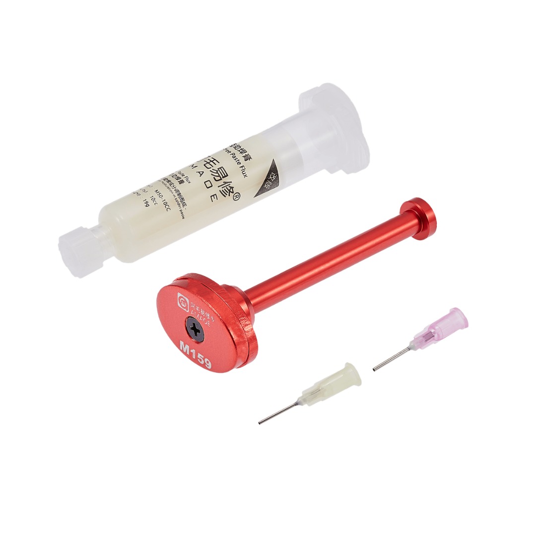 FLUX EN PASTA PARA MICRO SOLDADURA 10 CC CON JERINGA, AMAOE M50 / M52 - 1