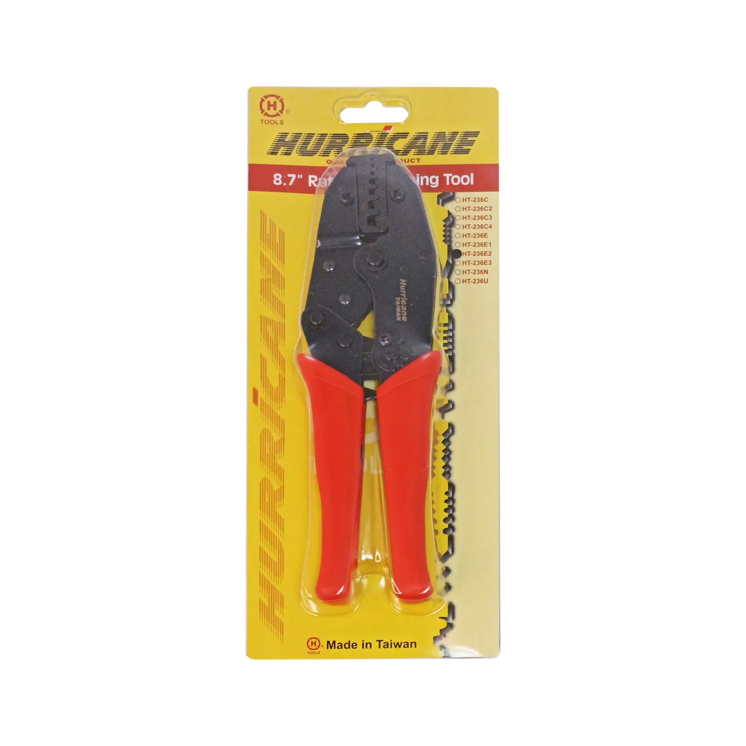 ALICATE CRIMPING METÁLICO 8.7' PARA TERMINALES HT-236E2 HURRICANE - 4