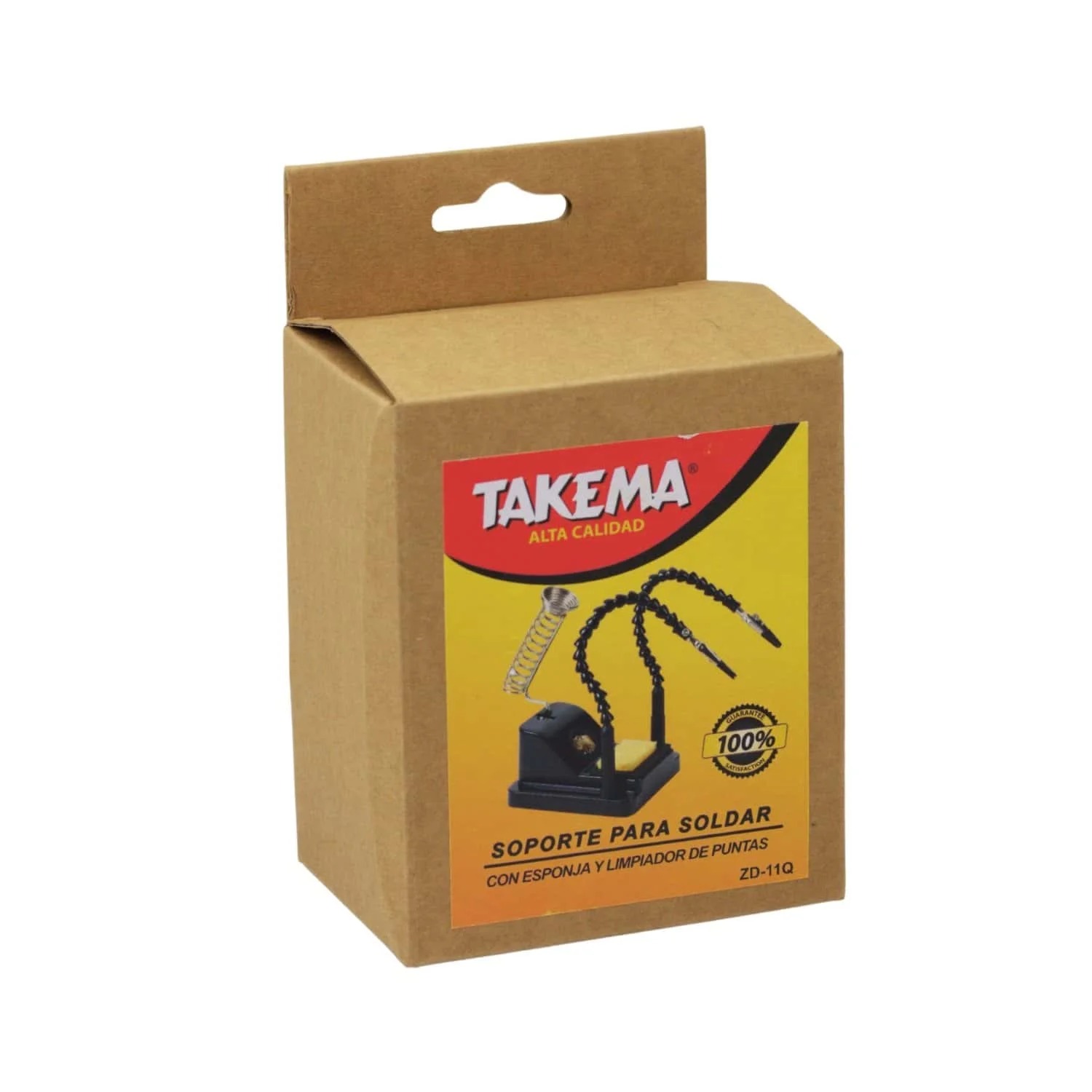 SOPORTE PARA SOLDAR 3 EN 1 CON ESPONJA Y LIMPIADOR DE PUNTAS TAKEMA ZD-11Q - 5