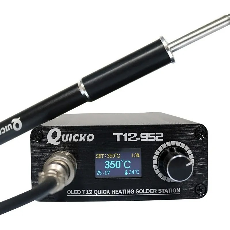 ESTACIÓN DE SOLDADURA DIGITAL OLED PARA PUNTAS T12 QUICKO T12-952 - 1