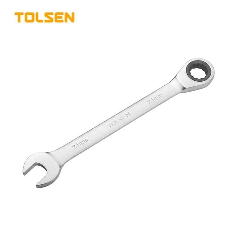 LLAVE DE ENGRANAJE COMBINADA FIJA 17 MM TOLSEN - 1
