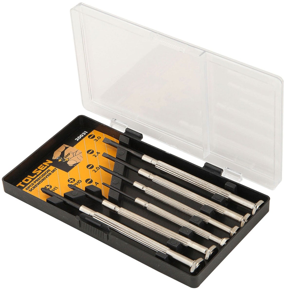 JUEGO DE DESTORNILLADORES DE PRECISIÓN 6 PIEZAS TOLSEN 20031 - 1