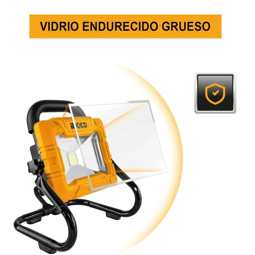 REFLECTOR LED PORTÁTIL 20V 1800 LM CON BATERÍA Y CARGADOR INGCO CWLI20258 - 4